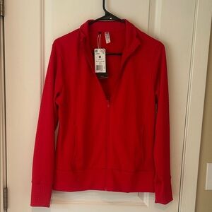 adidas Red Full-Zip Women's Jacket
